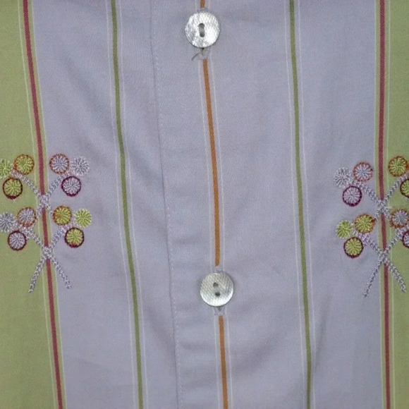 Robert Graham Pastel Multi-Color Striped Floral - Picture 3 of 8